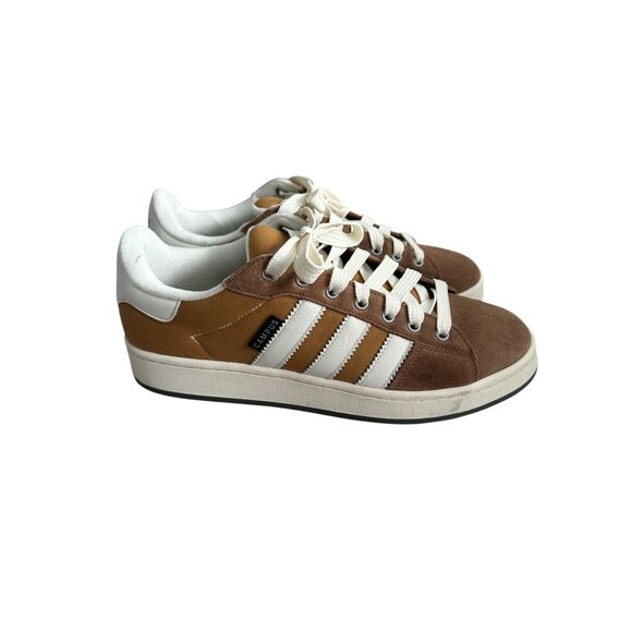 ADIDAS Men's Campus Two Tone Tan Brown Suede Sneakers Size 12 - Picture 4 of 6